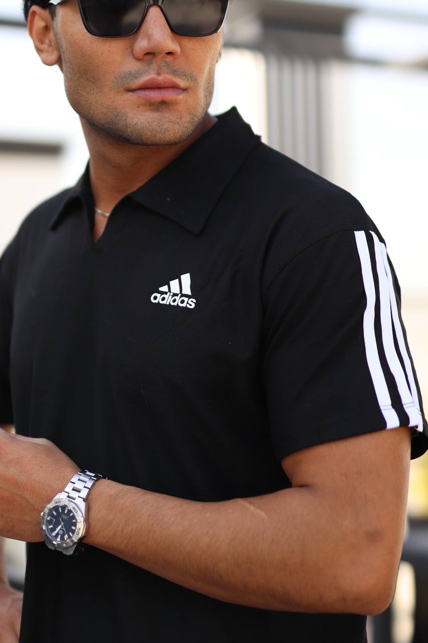 ست تیشرت یقه دار و شلوار آدیداس